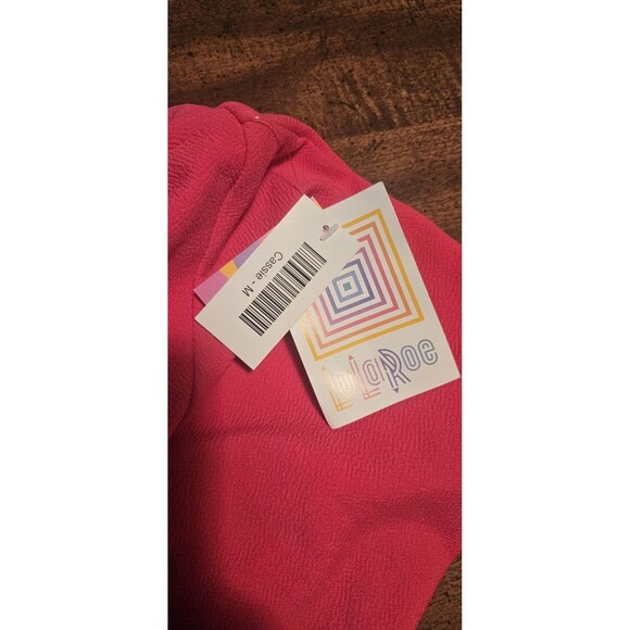 LuLaRoe Women's Cassie Colorblock Pencil Skirt Pink & Teal Green NWT Size Medium - Picture 4 of 11